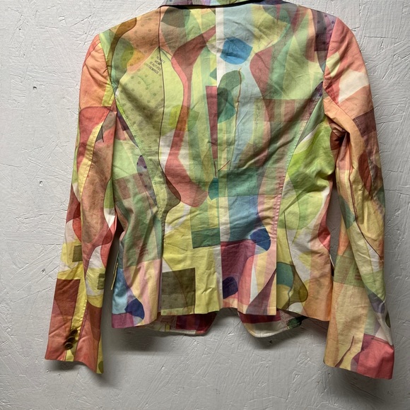 Paul Smith black label colors abstract watercolor blazer sz small european 40 - Picture 3 of 7